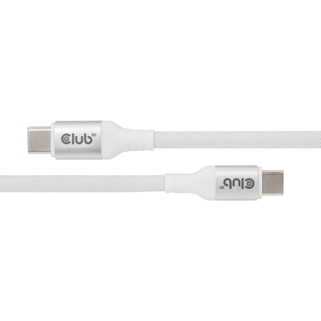 Club 3d magnetische usb‑c kabel (wit, 2 meter)