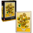 Lego art vincent van gogh – zonnebloemen bouwpakket voor volwassenen en wanddecoratie 31215