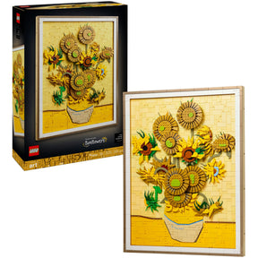 Lego art vincent van gogh – zonnebloemen bouwpakket voor volwassenen en wanddecoratie 31215