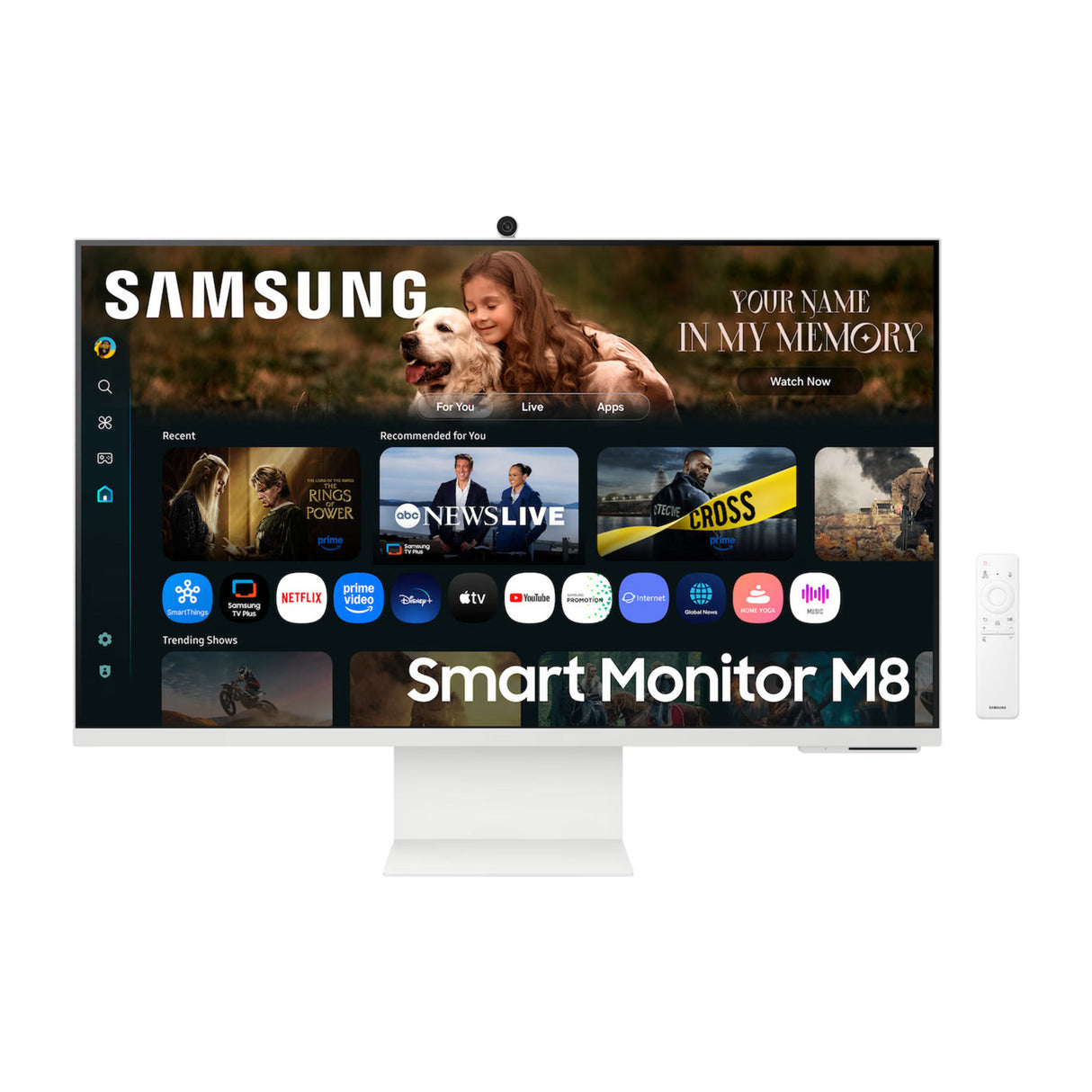 Samsung smart monitor m8 m80f 32 4k uhd (wit, hdmi, usb-c, usb-a, wifi, bt)