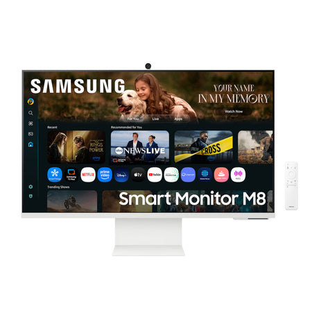 Samsung smart monitor m8 m80f 32 4k uhd (wit, hdmi, usb-c, usb-a, wifi, bt)