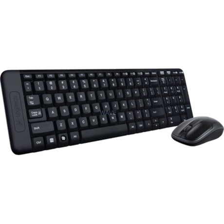 Logitech mk220 draadloze desktopset (eu lay-out (qwerty), rubberdome)