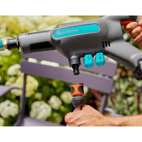 Gardena aquaclean 24 18v p4a - accu hogedrukreiniger - 24 bar - premium set