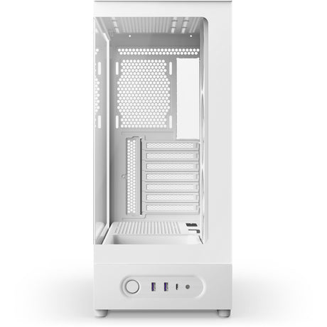 Nzxt s5 rgb midi tower behuizing (wit | 2x usb-a | 1x usb-c | rgb | tempered glass)