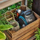 Gardena draagbare slangenbox movematic slanghaspel (grijs turquoise, 18690-20)