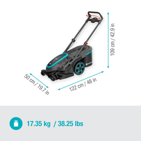 Gardena grasmaaier powermax duo 46 36v p4a set 4.1