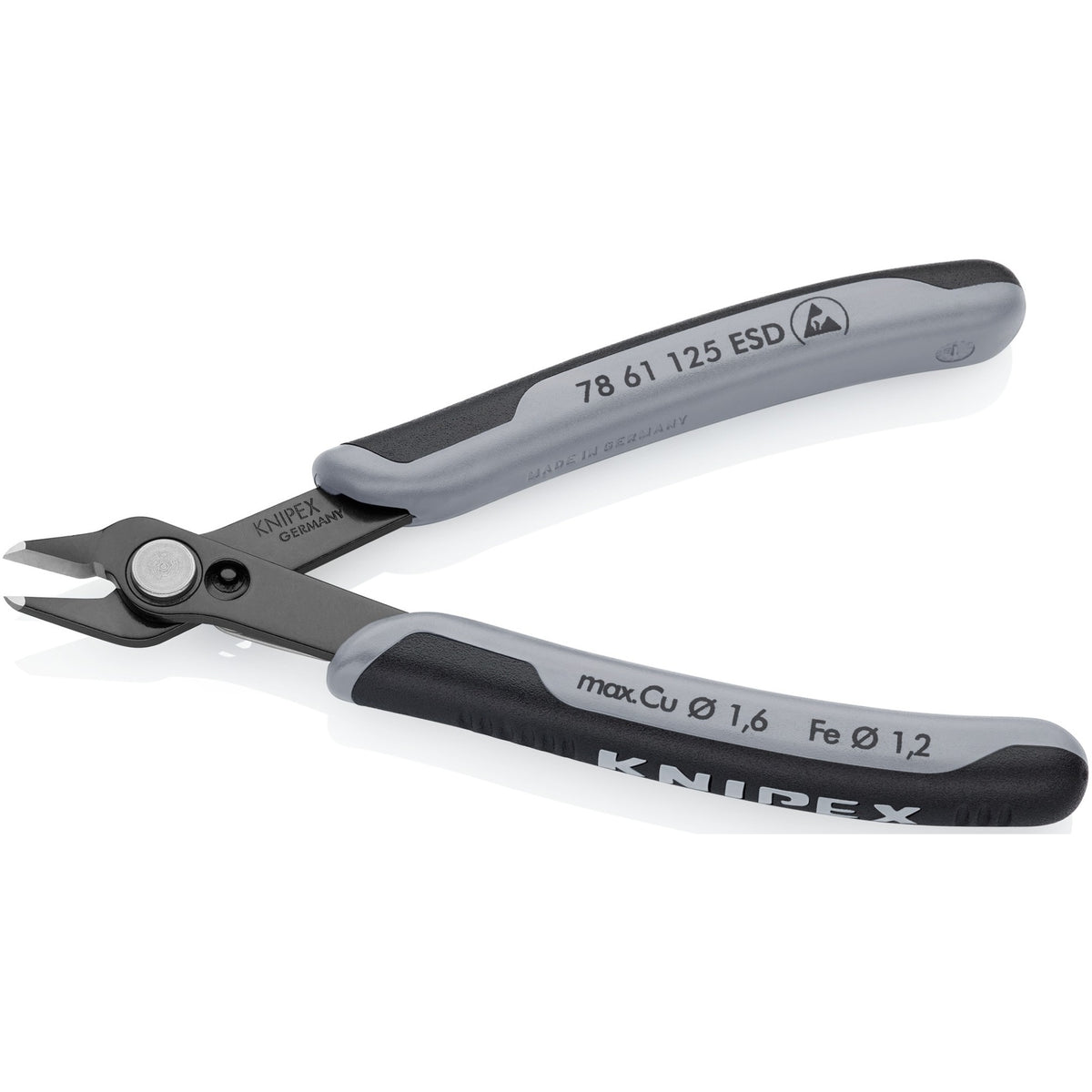 Knipex 125mm zijsnijtang 64 hrc esd - 78 61 125 esd