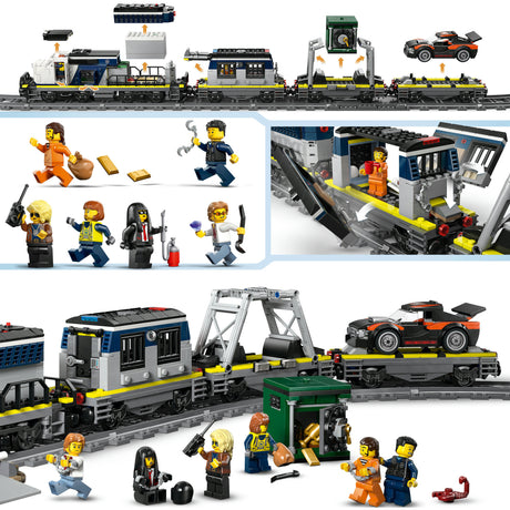 Lego ® city overval op politietrein - speelgoedtreinset - 60508