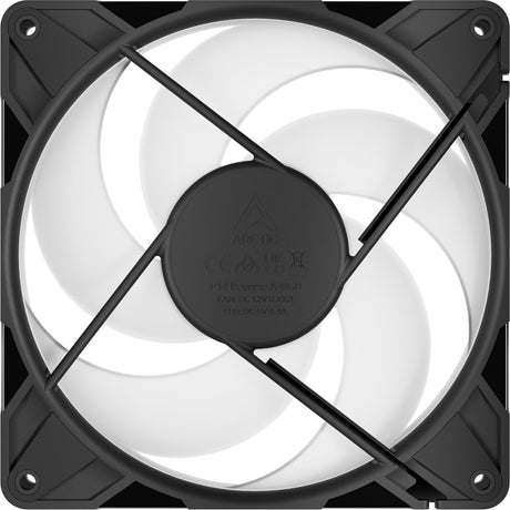 Arctic p14 pro reverse a-rgb case fan (zwart, 140 x 140 x 30 mm, pwm)