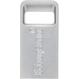 Kingston datatraveler micro 64 gb usb-stick (zilver, dtmc3g2 64gb, usb 3.2 gen 1)