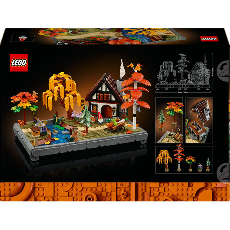 Lego icons herfsttuin met cottage herfstdecoratie - bouwpakket voor volwassenen - 11372