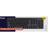 Trust ody ii draadloos toetsenbord (zwart, eu lay-out (qwerty), membraan, stil)
