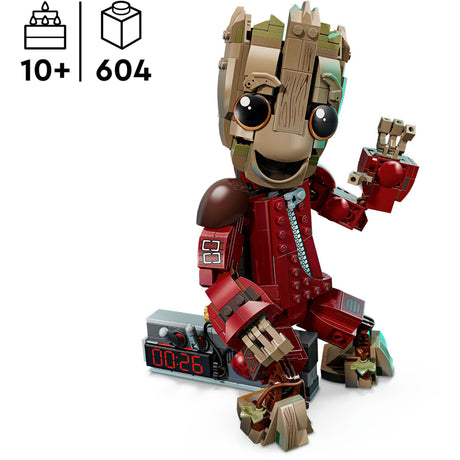Lego marvel super heroes - groot in ravager jumpsuit constructiespeelgoed (76341)