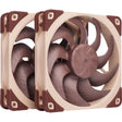 Noctua nf-a12x25 g2 pwm sx2-pp case fans (bruin beige, 2 stuks, 120 x 120 x 25 mm)