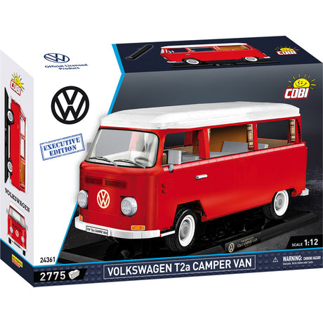 Cobi volkswagen t2a camper van - executive edition constructiespeelgoed (schaal 1:12)