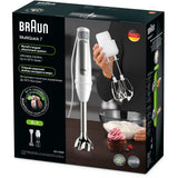 Braun multi quick 7 staafmixer mq 7005b (wit roestvrij staal)