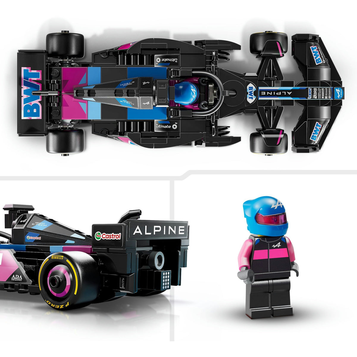 Lego speed champions bwt alpine f1 team a524 racewagen set - 77248
