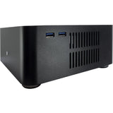 Inter-tech itx a80 htpc behuizing (zwart | 2x usb-a)