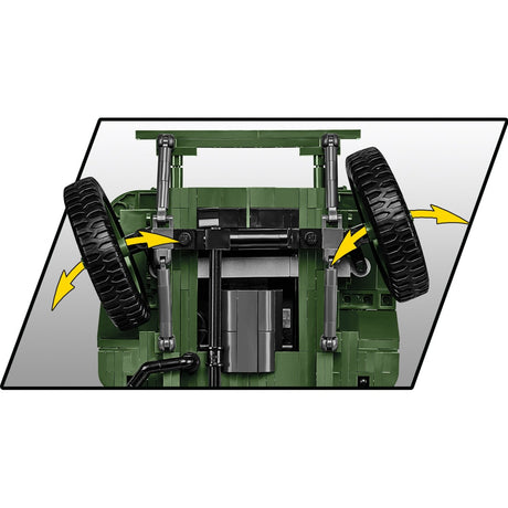 Cobi historical collection - willys mb constructiespeelgoed (schaal 1:12)