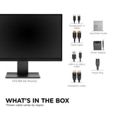 Viewsonic vp2788-5k mac-compatible 27 4k uhd monitor (zwart, 2x thunderbolt 4, 1x hdmi, 1x displayport, usb-a, usb-c)