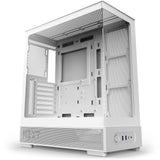 Nzxt s5 rgb midi tower behuizing (wit | 2x usb-a | 1x usb-c | rgb | tempered glass)