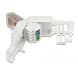 Delock rj45 plug cat.6 utp toolfree stekker (wit, 2 stuks)