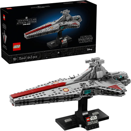 Lego star wars venator-class attack cruiser - bouwpakket voor volwassenen en decoratie - 75441