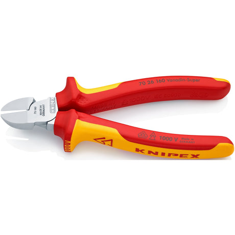 Knipex 70 26 160 zijsnijtang verchroomd comfort 160mm vde