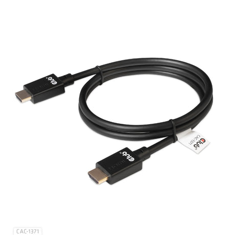 Club 3d gecertificeerde ultra high speed hdmi 2.1 kabel (zwart, 1 meter, 8k)