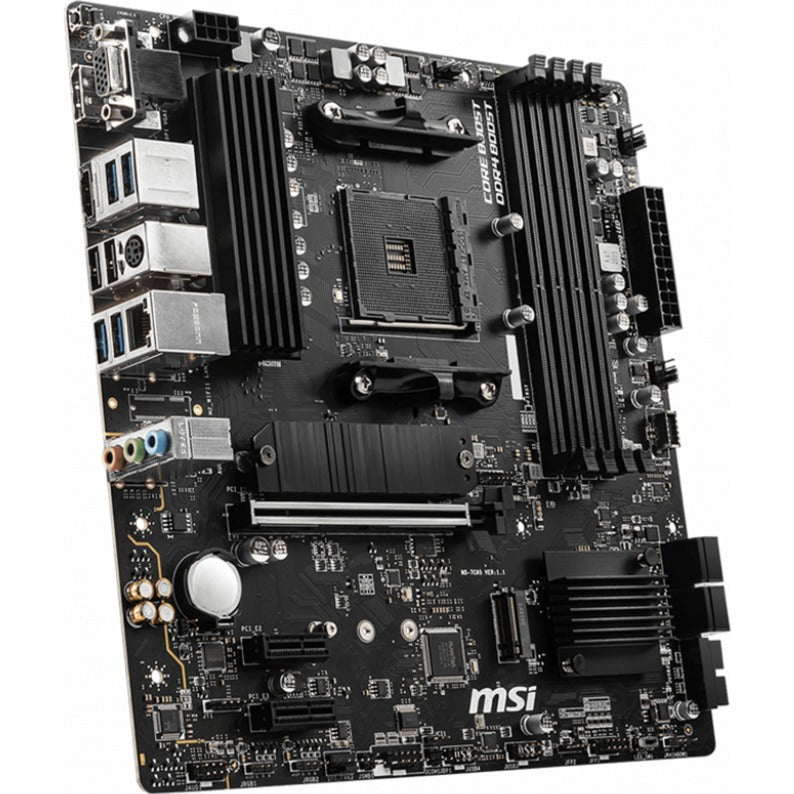 Msi b550m pro-vdh socket am4 moederbord (zwart, raid, gb-lan, sound, µatx)