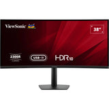 Viewsonic va3820c uwqhd+ 21:9 curved monitor met usb-c hub 38 ultrawide (zwart, 2x hdmi, 1x displayport, usb-c, usb-b )