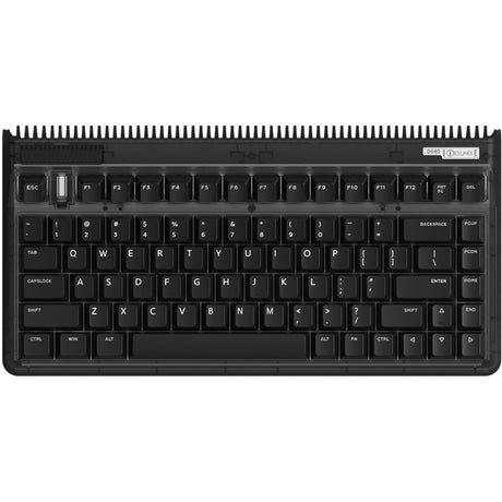 Iqunix og80 dark side wireless mechanical keyboard (zwart, us lay-out (qwerty), gateron red, 80% (tkl), rgb leds, hot-swappable, pbt, 2.4ghz | bluetooth 5.1 | usb-c)