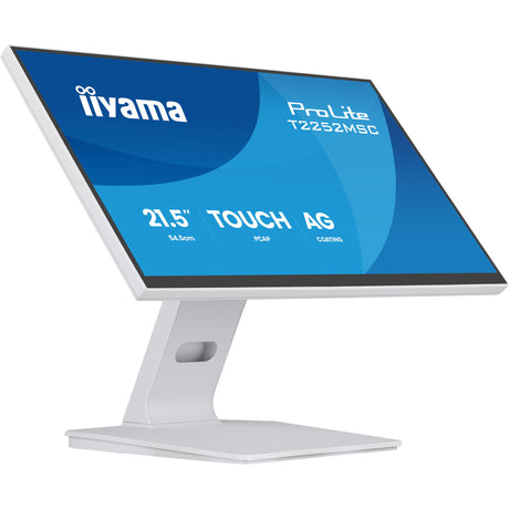 Iiyama prolite t2252msc-w2ag 21.5 touchscreen monitor (wit (mat), 1x displayport, 1x hdmi, 2x usb-a)