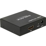 Delock splitter hdmi in > 2x hdmi 4k hdmi splitter (zwart)