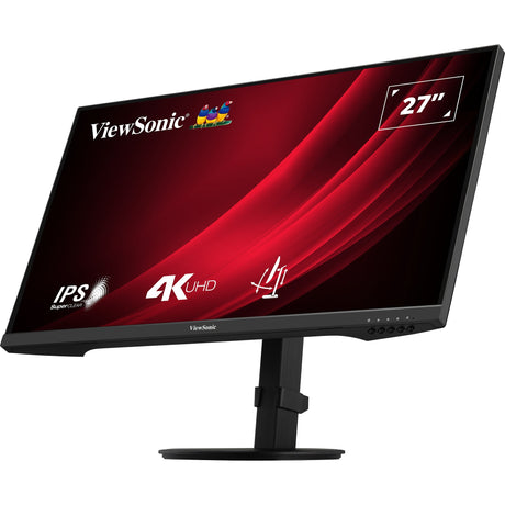 Viewsonic vg2708-4k 27 monitor (zwart (mat), 1x displayport, 2x hdmi)
