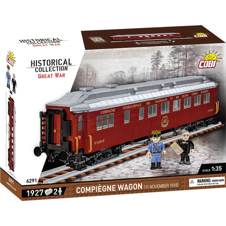 Cobi historical collection - compiègne wagon (11 november 1918) constructiespeelgoed (schaal 1:35)