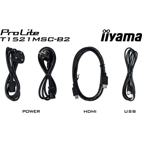 Iiyama prolite t1521msc-b2 15 touchscreen monitor (zwart, 1x hdmi, 1x vga)
