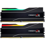 G.skill 64 gb ddr5-6000 (2x 32 gb) kit werkgeheugen (zwart, f5-6000j3040g32gx2-t, trident z5 neo rgb, expo)