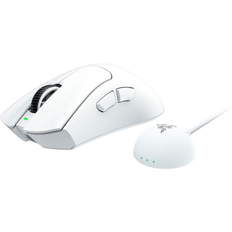 Razer deathadder v4 pro gaming muis (wit, tot 45.000 dpi, 8000 hz)