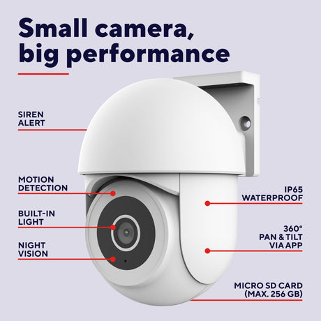 Trust ipcam-3900 360° buitencamera (wit, 2.4 of 5ghz wifi)