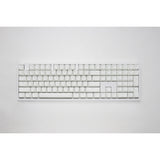 Ducky zero 6108 pure white rgb mechanisch gaming toetsenbord (wit, us lay-out (qwerty), cherry mx2a brown, 100%, rgb leds, double-shot pbt, hot swap, 2.4ghz | bluetooth | usb-c)