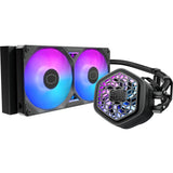 Cooler master masterliquid 240 atmos ii vrm fan argb waterkoeling (zwart)