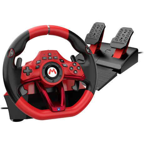 Hori mario kart racing wheel pro deluxe simulatorset (rood zwart, nintendo switch 2, nintendo switch, nintendo switch oled, pc)
