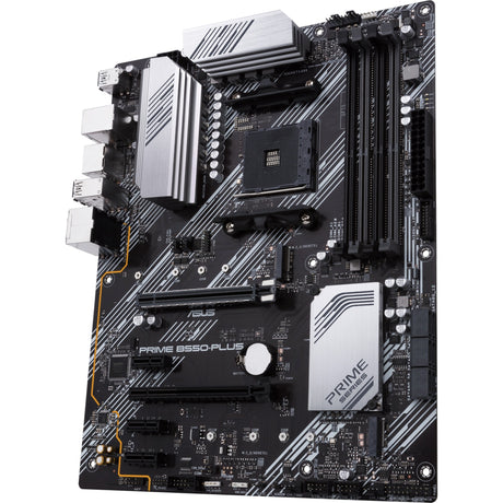 Asus prime b550-plus socket am4 moederbord (zwart zilver, raid, gb-lan, sound, atx)