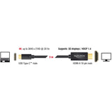 Delock usb-c (male) > hdmi (male) (dp alt mode) kabel (zwart, 3 meter, 4k 30 hz)