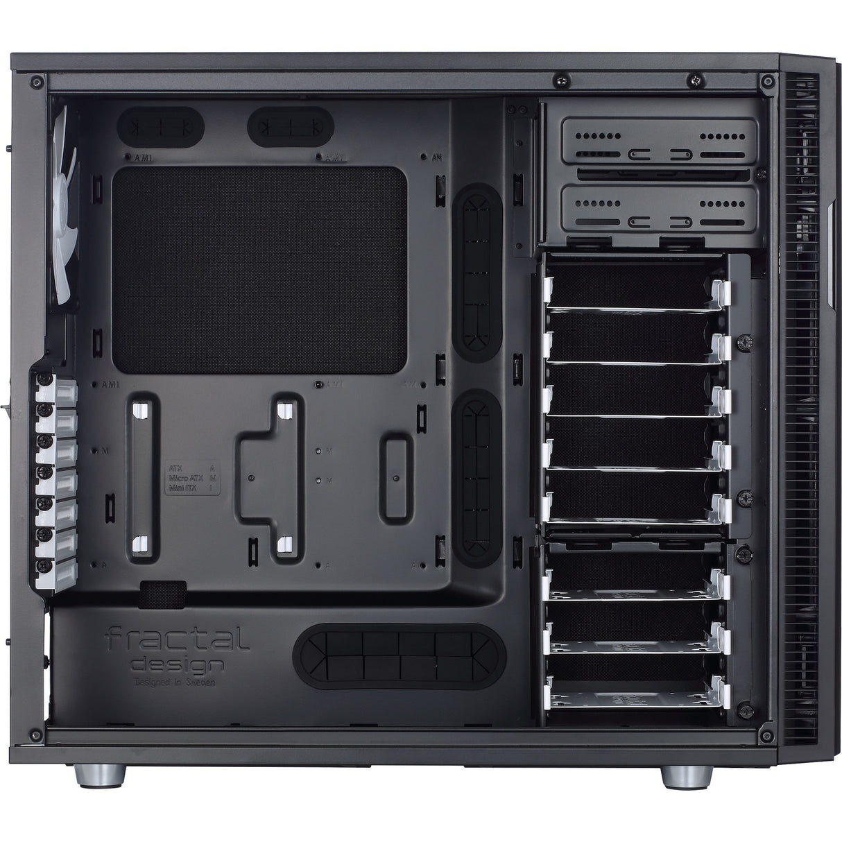 Fractal design define r5 midi tower behuizing (zwart | 4x usb-a)