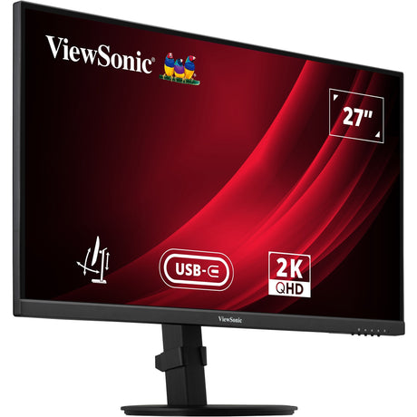 Viewsonic vg2709-2k-mhdu-2 27 monitor (zwart, 1x displayport, 1x hdmi, 1x usb-c, 2x usb-a)
