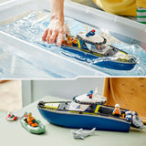 Lego ® city achtervolging met politieboot, drijft echt - 60456