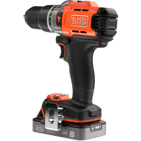Black+decker 18v schroefklopboormachine + 18v oscillerende multitool bundel (zwart oranje)