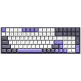 Iqunix f97 lavandin wireless mechanical keyboard (lavendel, us lay-out (qwerty), cherry mx brown, 96%, rgb leds, hot-swappable, pbt, 2.4ghz | bluetooth 5.1 | usb-c)